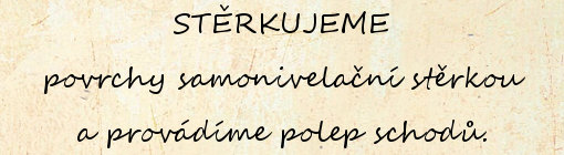 Stěrkujeme povrchy samonivelační stěrkou
